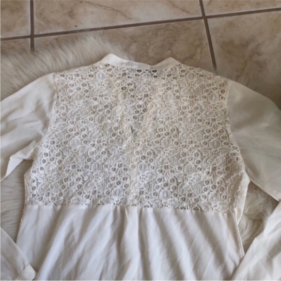 The Limited Lacy Buttondown Blouse - Picture 4 of 7